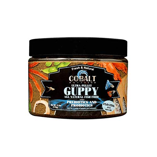 Cobalt Aquatics25142Ultra Guppy Nano Bits flutuando 0,6 mm 6 oz, natural