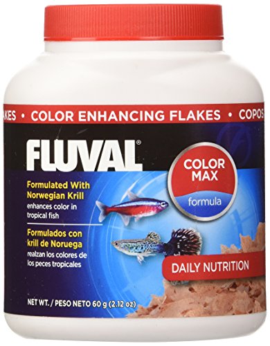 60gm Fluval Color Enhancing Flakes Fish Food, 2,12 onças